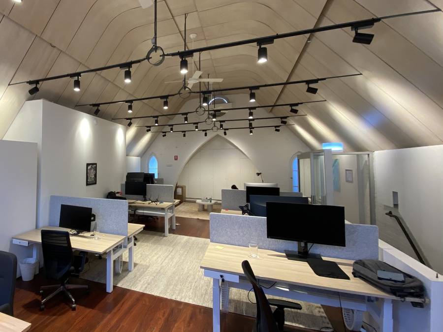 The coworking room at Broad Church