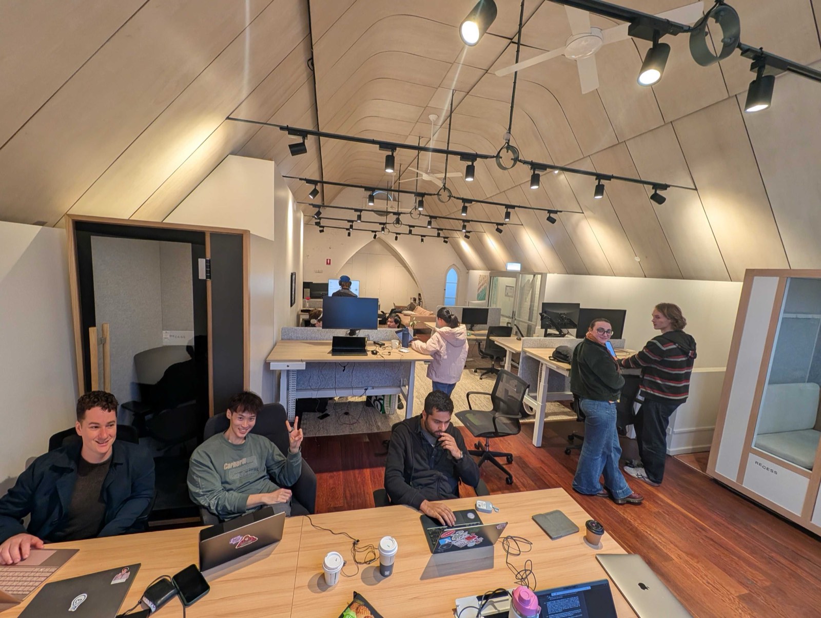 Members coworking in the Sydney AI Safety Space